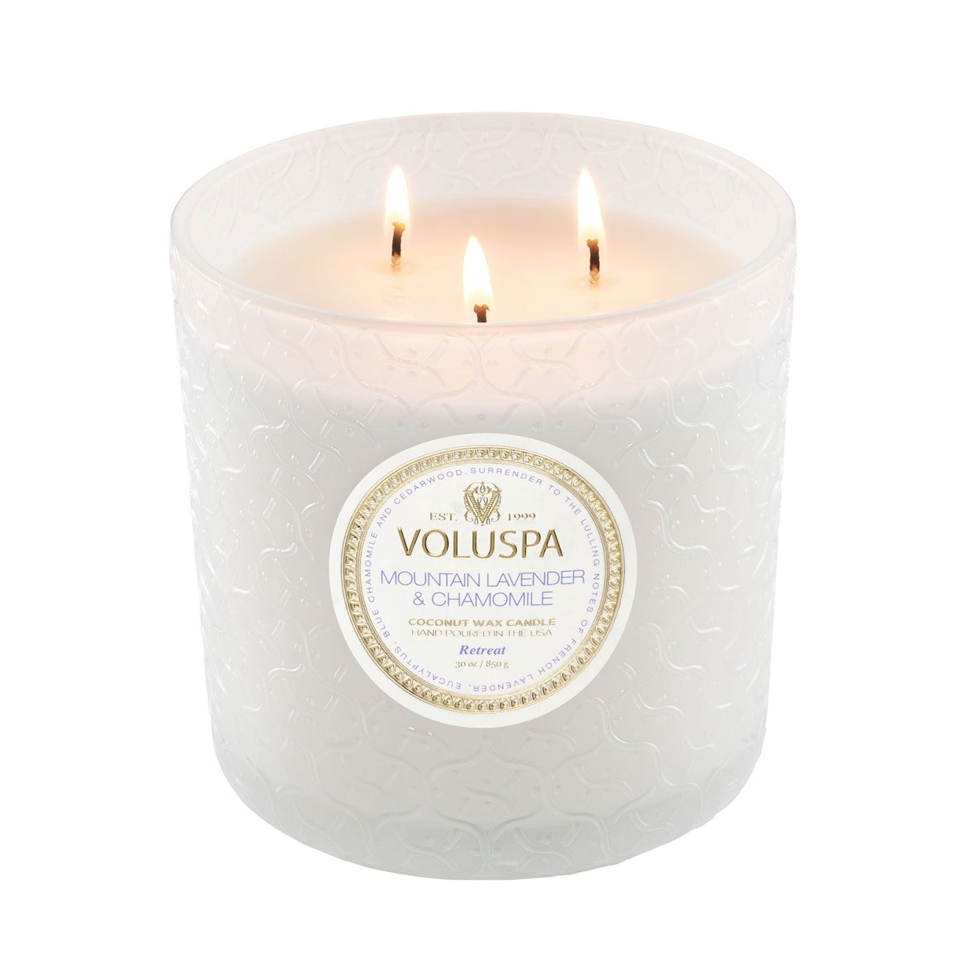 VOLUSPA Mountain Lavender & Chamomile 3 Wick Luxe Candle