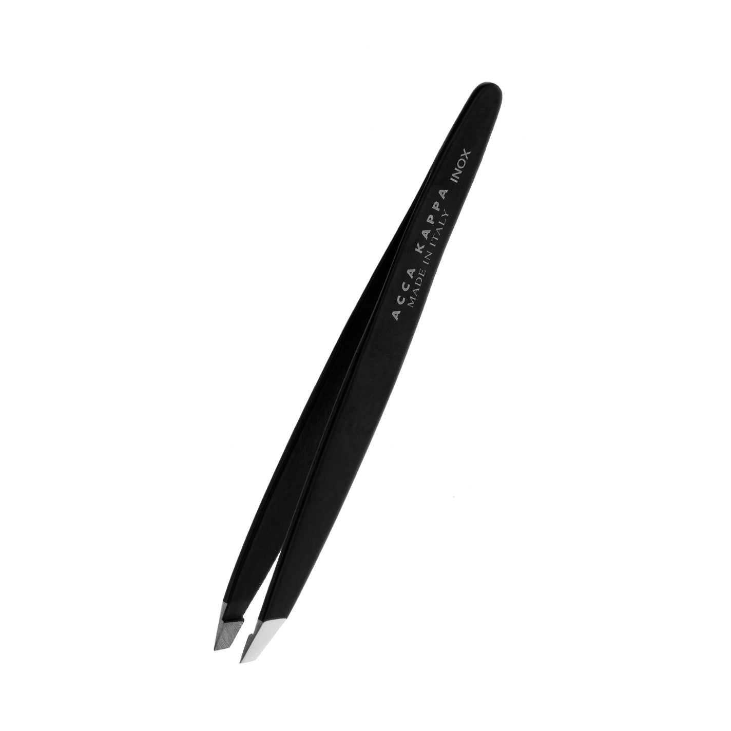 Acca Kappa Professional Inox Slant Tweezers - Black
