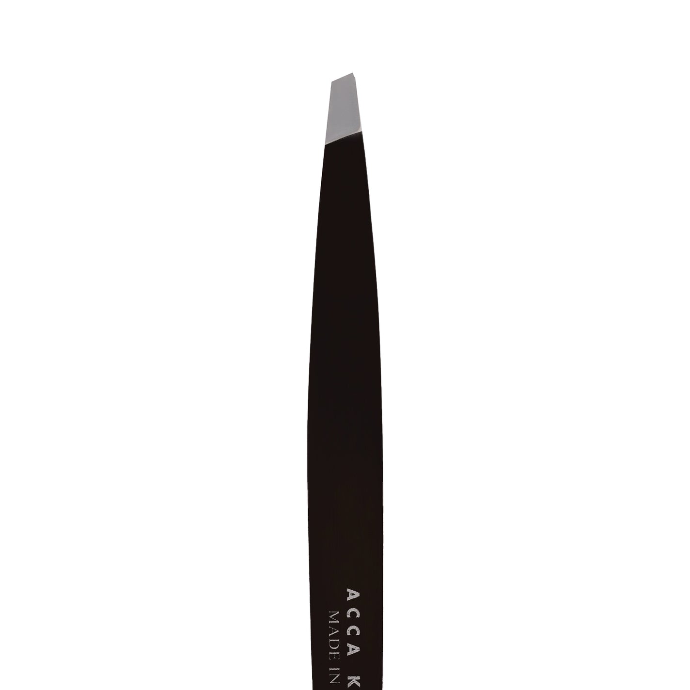 Acca Kappa Professional Inox Slant Tweezers - Black