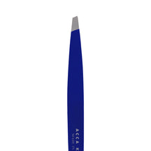 Acca Kappa Professional Inox Slant Tweezers - Blue