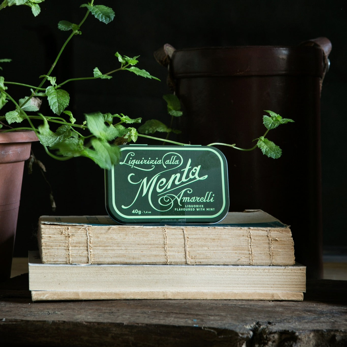 Amarelli Mint Liquorice in Tin (Green) - 40g