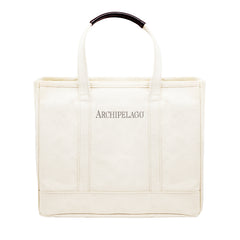 ARCHIPELAGO Laundry Tote - Leather Handle
