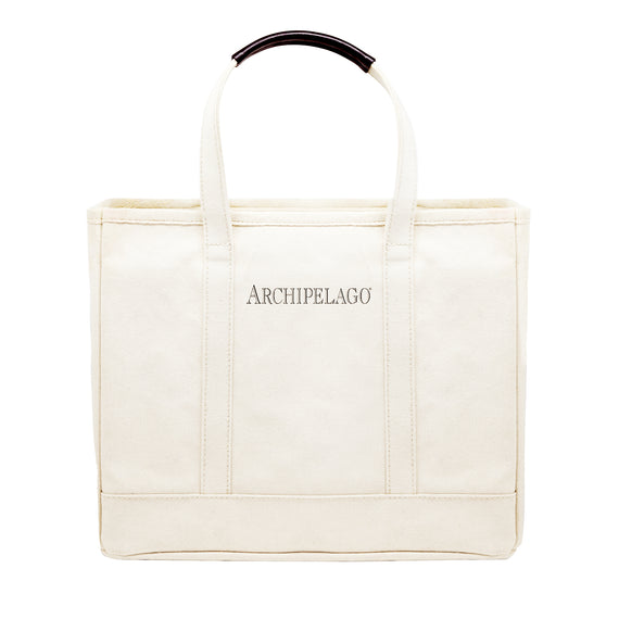 ARCHIPELAGO Laundry Tote - Leather Handle
