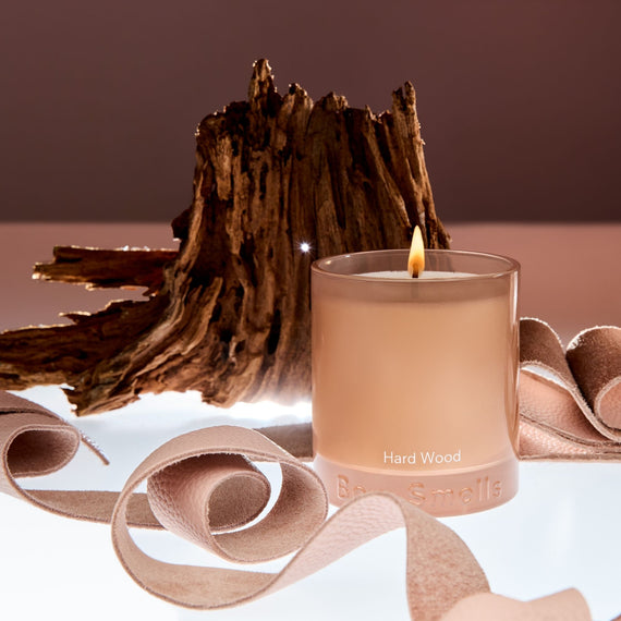 Boy Smells Hard Wood Standard Candle