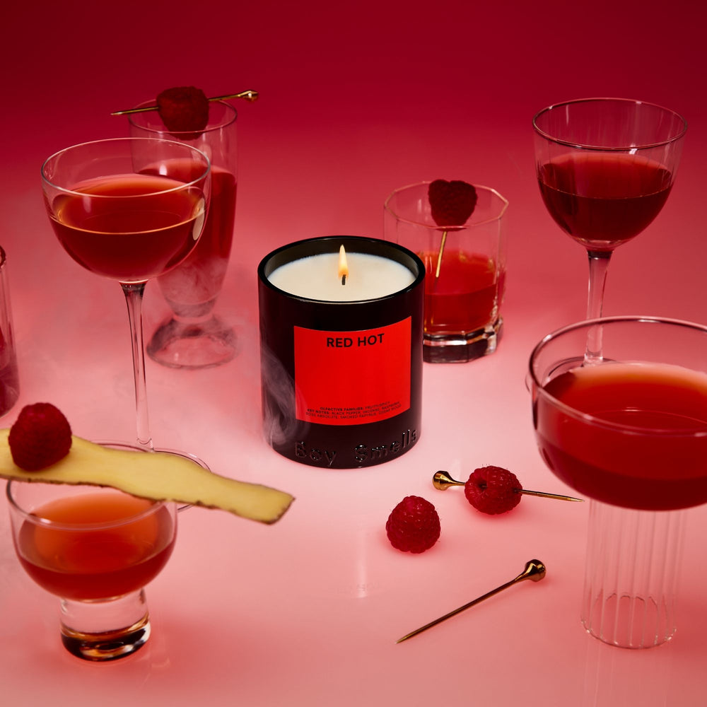 Boy Smells Red Hot Standard Candle