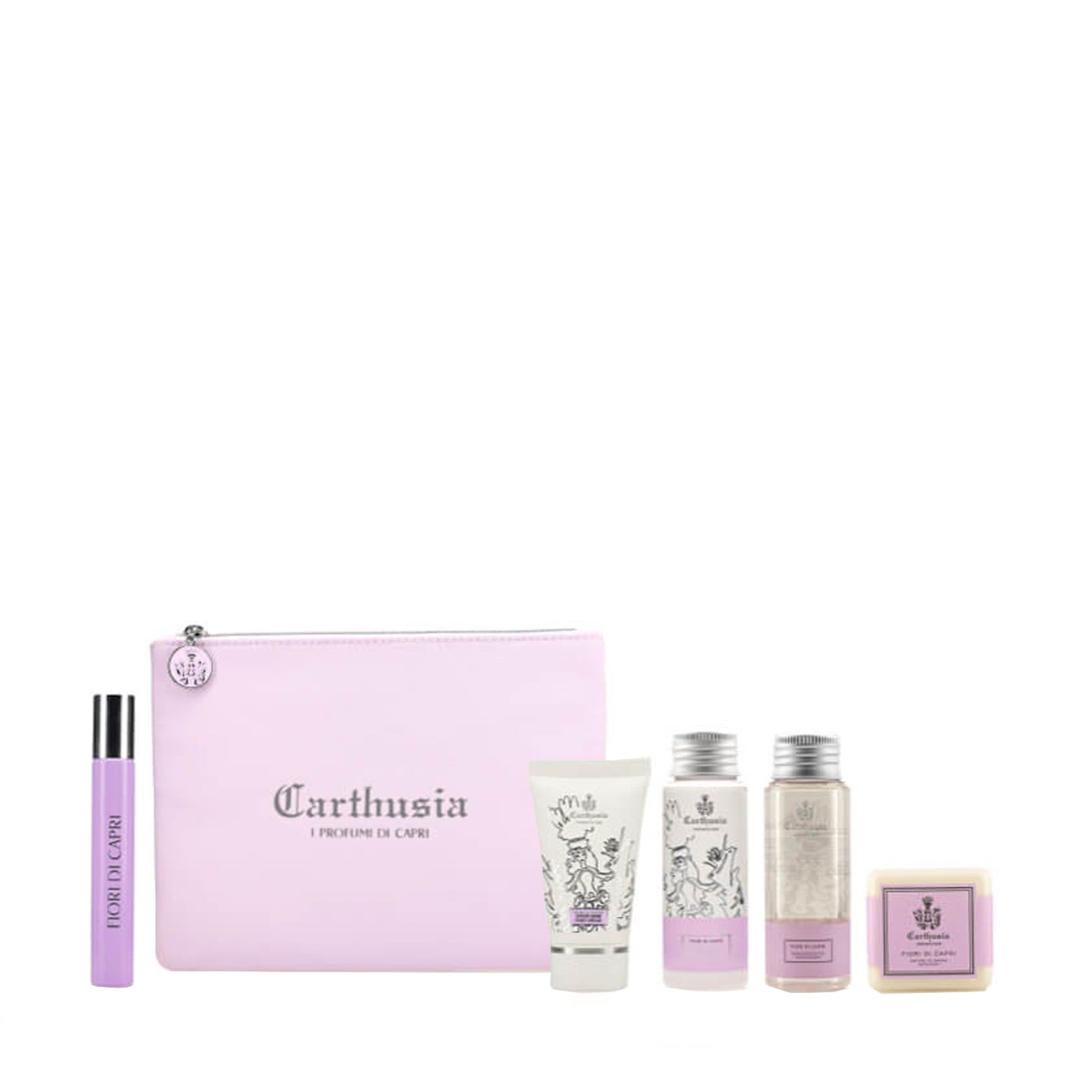 CARTHUSIA Fiori di Capri Travel Kit 'Pochette' - Value $135