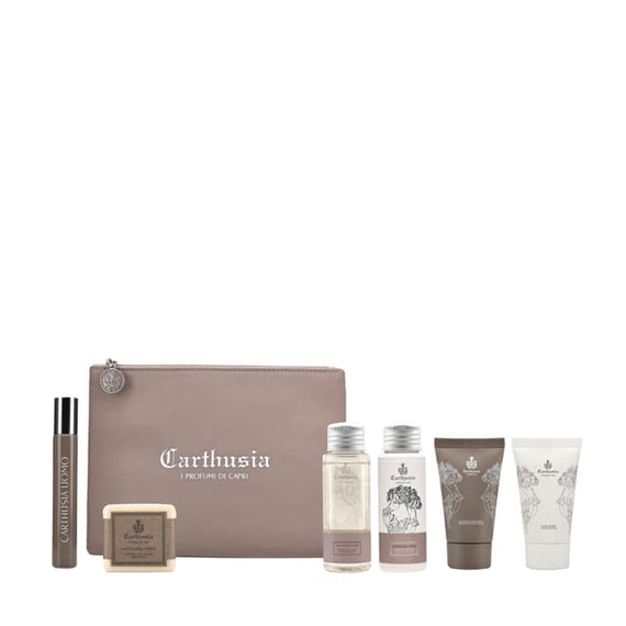 CARTHUSIA Uomo Travel Kit 'Pochette' - Value $135