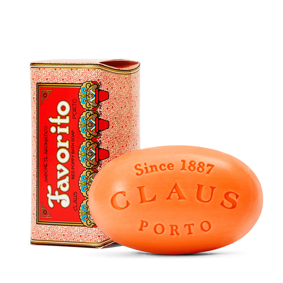 Claus Porto Deco Favorito Red Poppy Soap - 150g