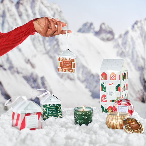 Crushed Candy Cane Ornament Candle