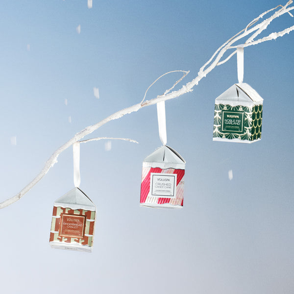 Crushed Candy Cane Ornament Candle