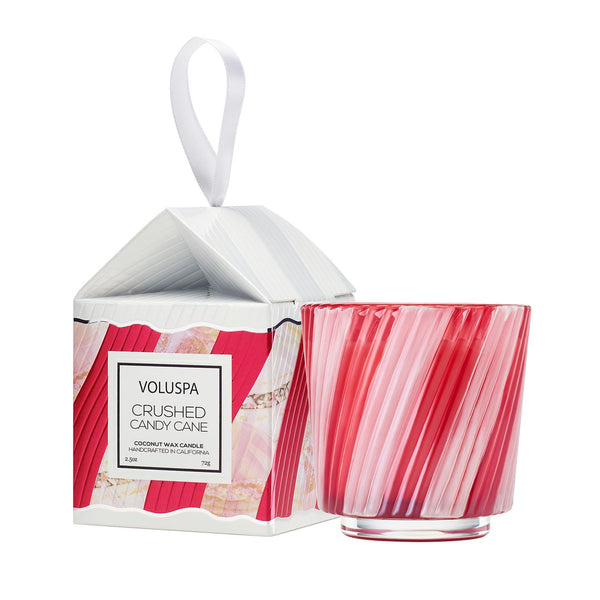 Crushed Candy Cane Ornament Candle
