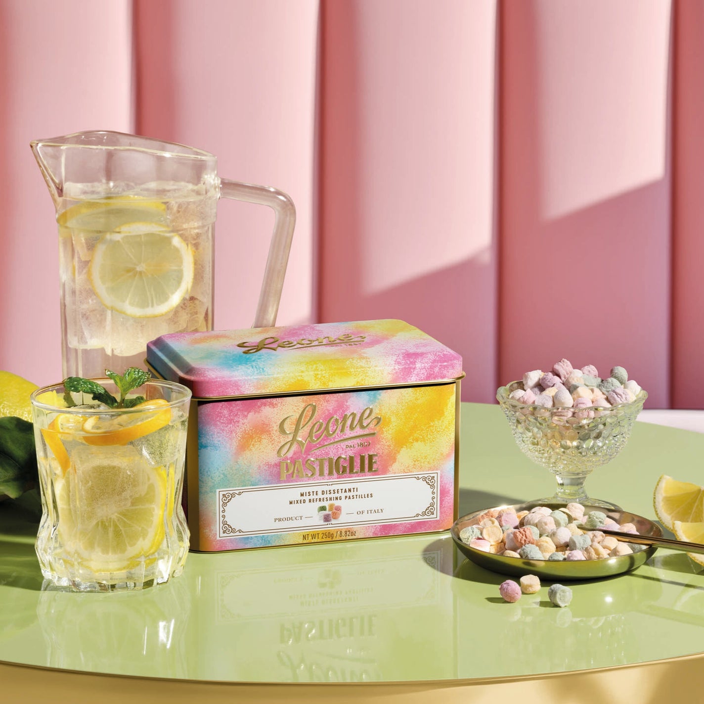 Leone 1857 Mixed Refreshing Pastilles Tin - 250g