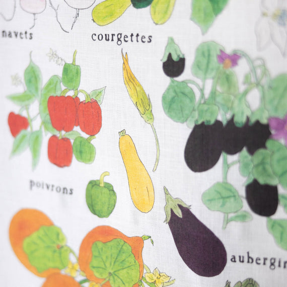 Fog Linen Work 2026 Tea Towel Calendar: Fresh Vegetables