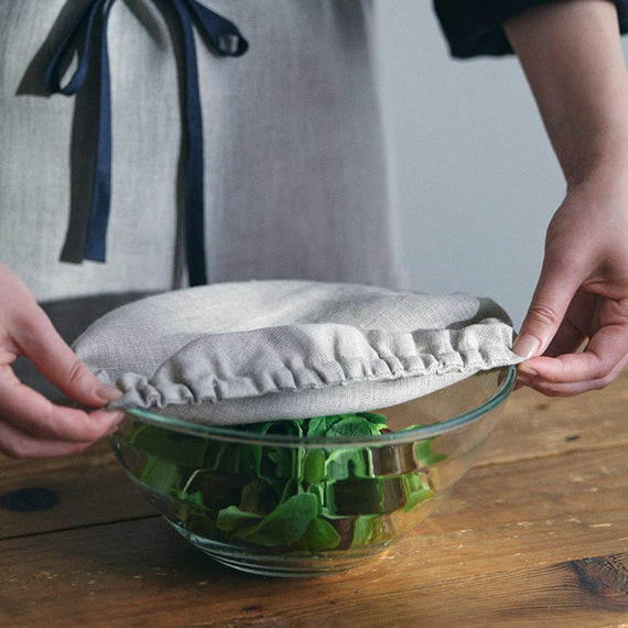 Fog Linen Work Bowl Cover Set 3: Natural