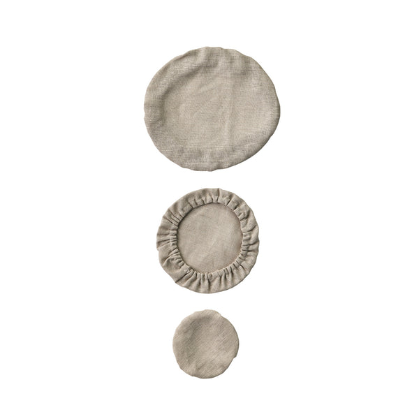 Fog Linen Work Bowl Cover Set 3: Natural
