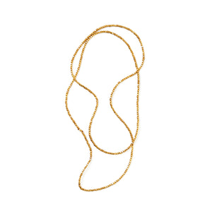 Fog Linen Work Brass Beads Necklace (L)