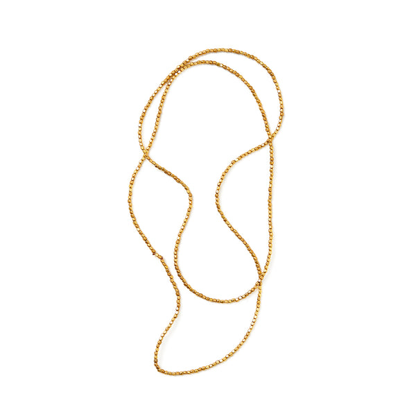 Fog Linen Work Brass Beads Necklace (L)
