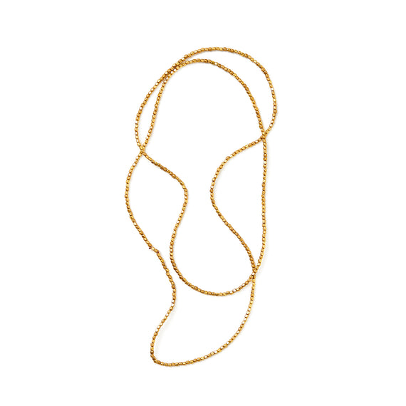 Fog Linen Work Brass Beads Necklace (L)