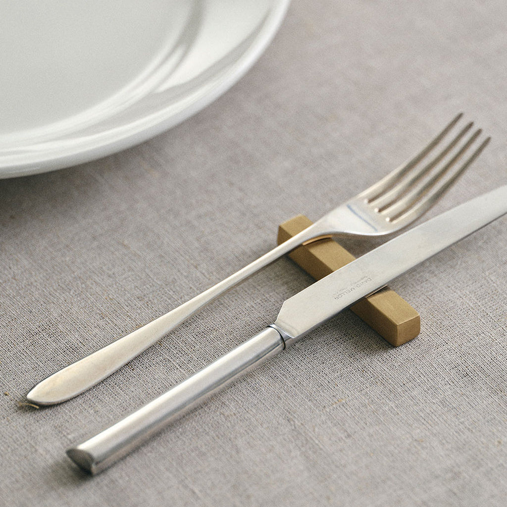 Fog Linen Work Brass Cutlery / Chopstick Rest - Square