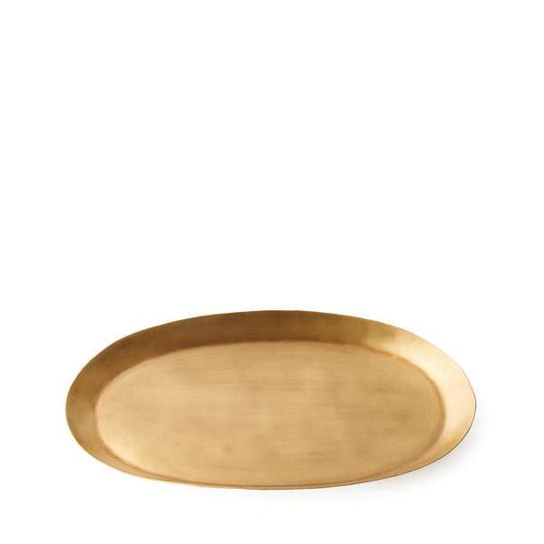 Fog Linen Work Brass Oval Tray (M)