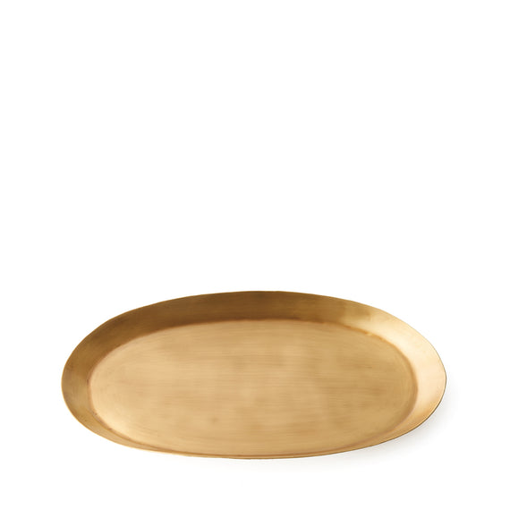 Fog Linen Work Brass Oval Tray (M)