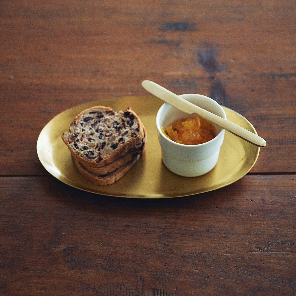 Fog Linen Work Brass Oval Tray (S)