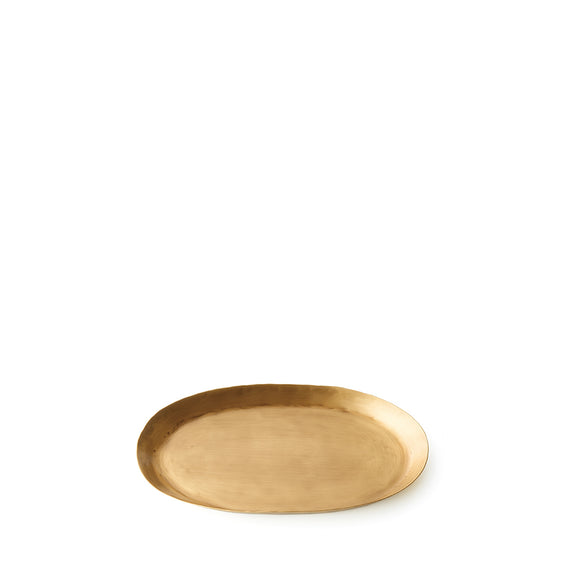 Fog Linen Work Brass Oval Tray (S)