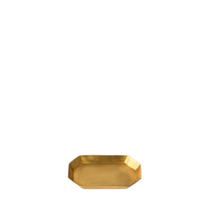Fog Linen Work Brass Plate Long Octagonal (XS)