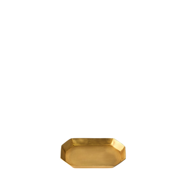 Fog Linen Work Brass Plate Long Octagonal (XS)