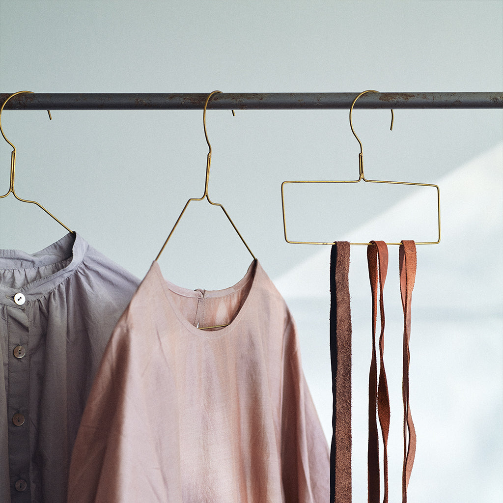 Fog Linen Work Brass Shirt Hanger