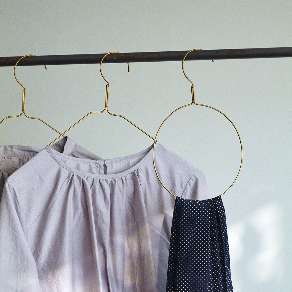 Fog Linen Work Brass Shirt Hanger
