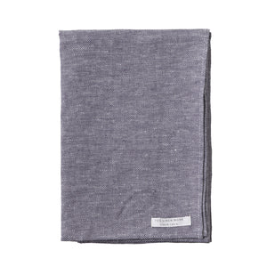Fog Linen Work Chambray Bath Towel: Grey