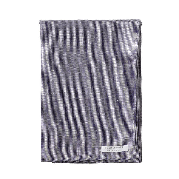 Fog Linen Work Chambray Bath Towel: Grey