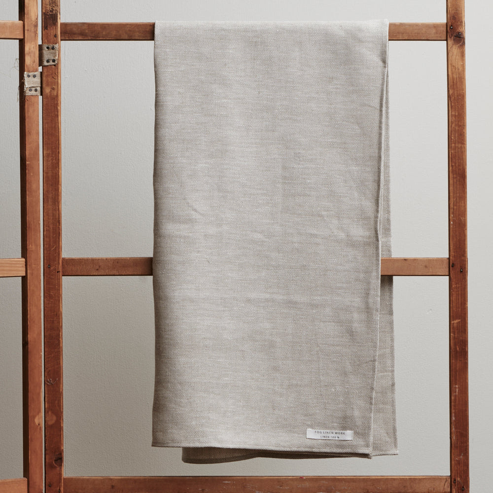 Fog Linen Work Chambray Bath Towel: Natural