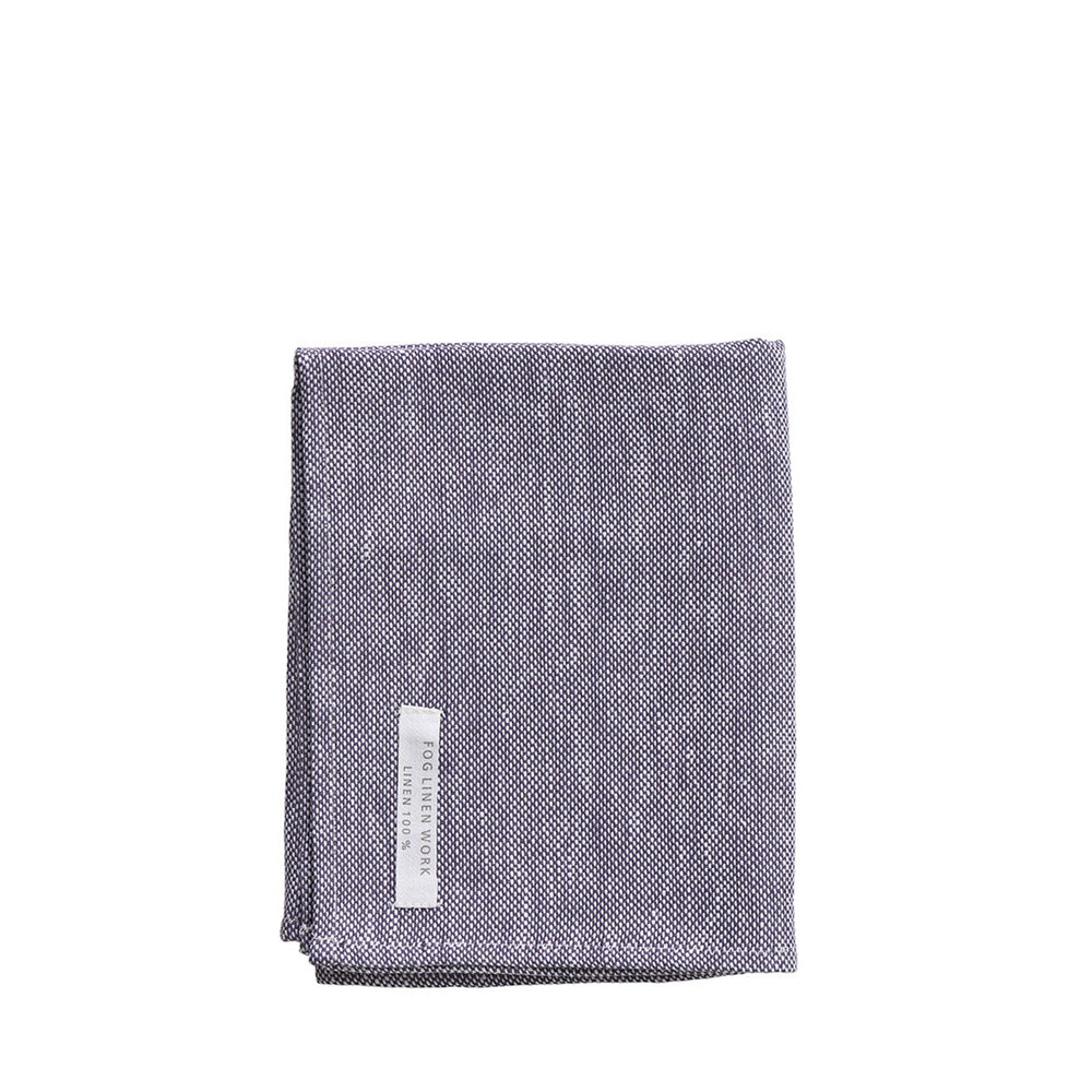 Fog Linen Work Chambray Hand Towel: Grey