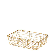 Fog Linen Work Gold Wire Basket Tray (M)