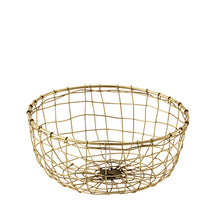 Fog Linen Work Gold Wire Fruit Basket (M)
