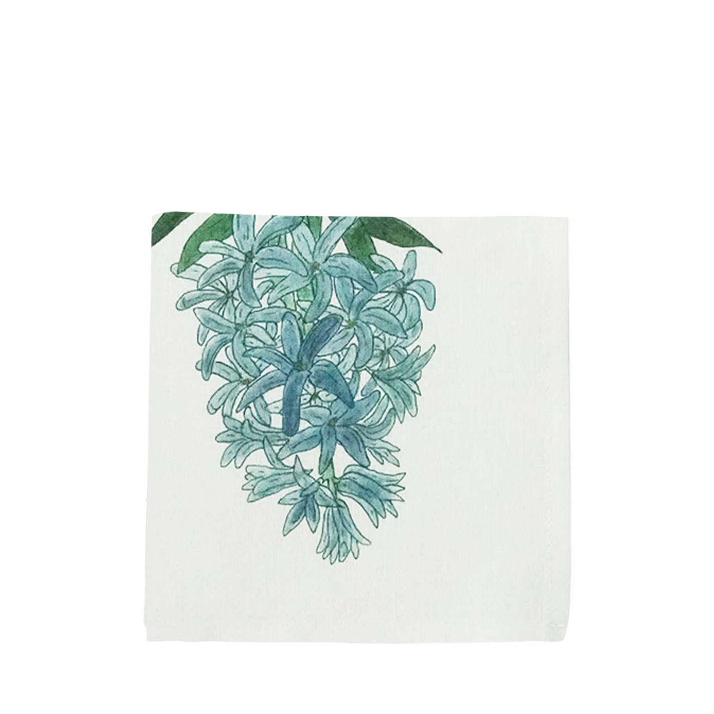 Fog Linen Work Isabelle Boinot Handkerchief: Hyacinth