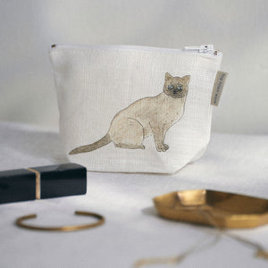 Fog Linen Work Isabelle Boinot Pouch: Two Cats