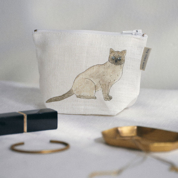 Fog Linen Work Isabelle Boinot Pouch: Two Cats