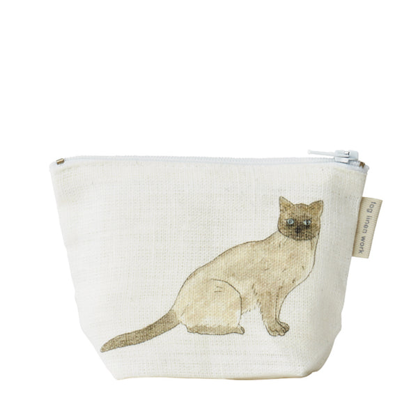 Fog Linen Work Isabelle Boinot Pouch: Two Cats