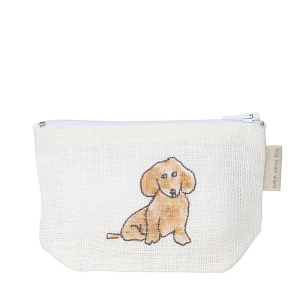 Fog Linen Work Isabelle Boinot Pouch: Two Dogs