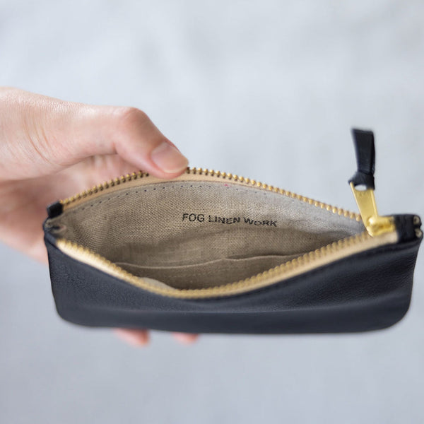 Fog Linen Work Joseph Leather Pouch (S)