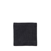 Fog Linen Work Linen Coaster: Black