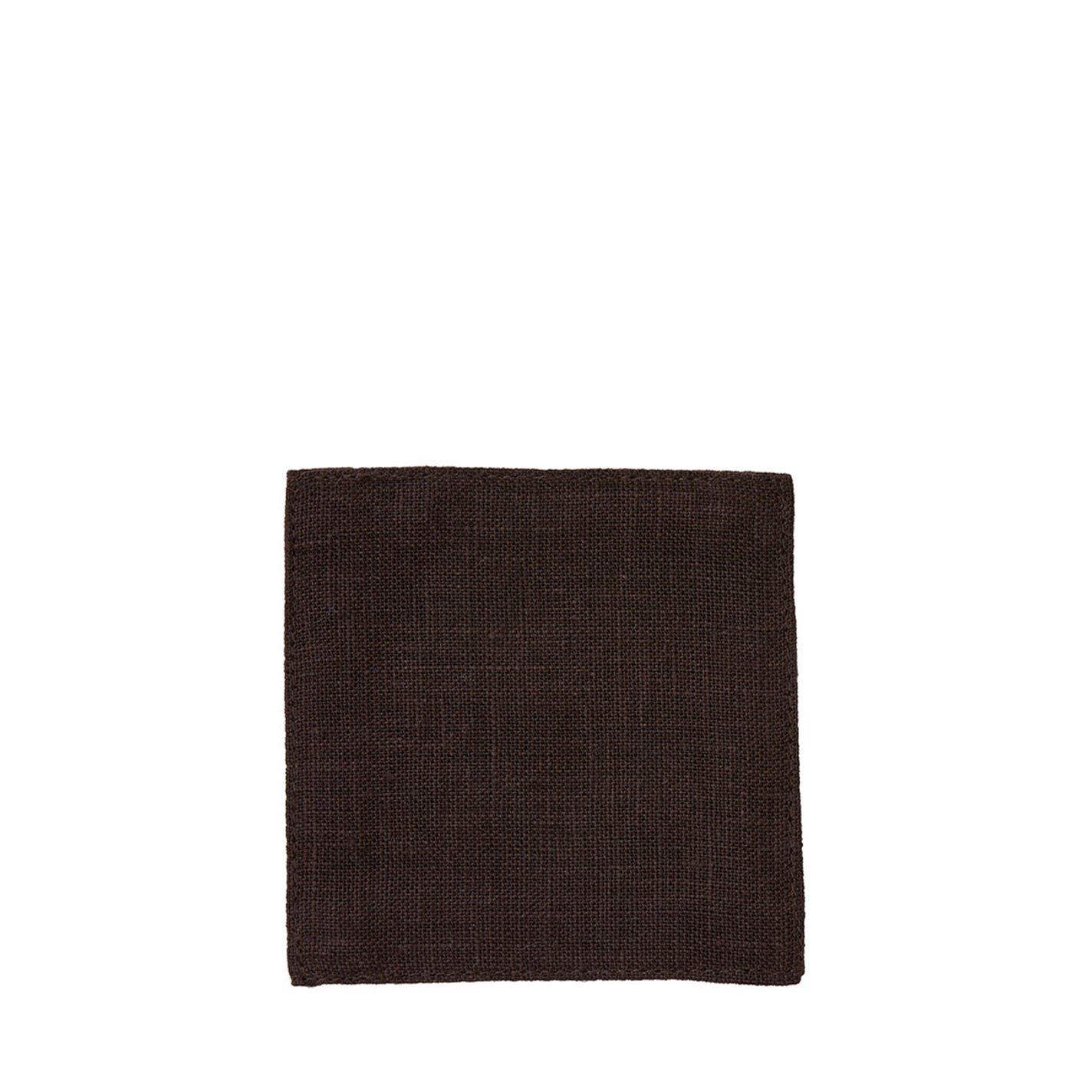 Fog Linen Work Linen Coaster: Chocolate