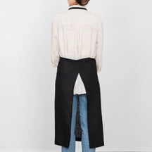 Fog Linen Work Linen Full Apron: Black