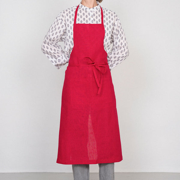 Fog Linen Work Linen Full Apron: Fromboise