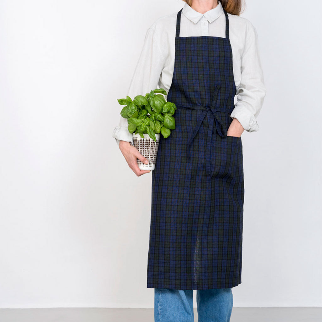 Fog Linen Work Linen Full Apron: Stanly