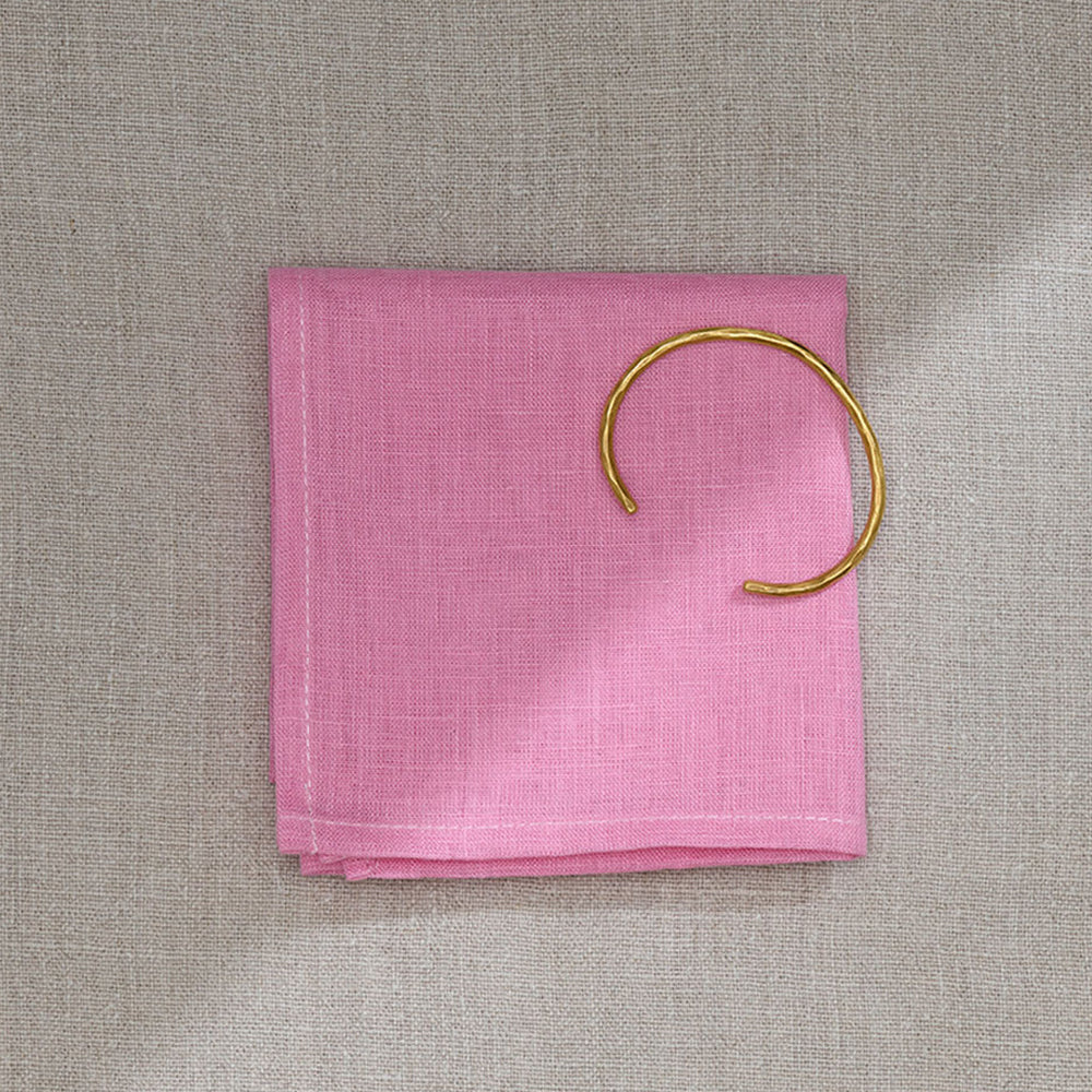 Fog Linen Work Linen Handkerchief: Jacinthe