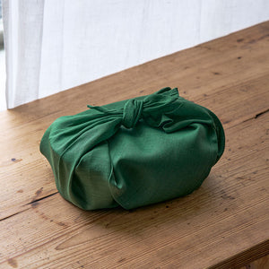 Fog Linen Work Linen Handkerchief: Vert Ecossais
